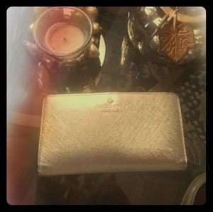 Gold long wallet